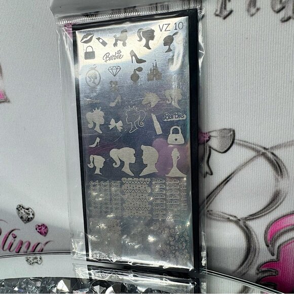 Barbie nail stamp kit stamping set nails fingers toes painting πΌοΈ π
 brand new - Picture 1 of 4